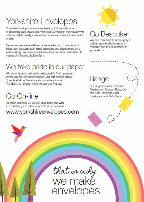 yorkshire envelopes brochure inside cover