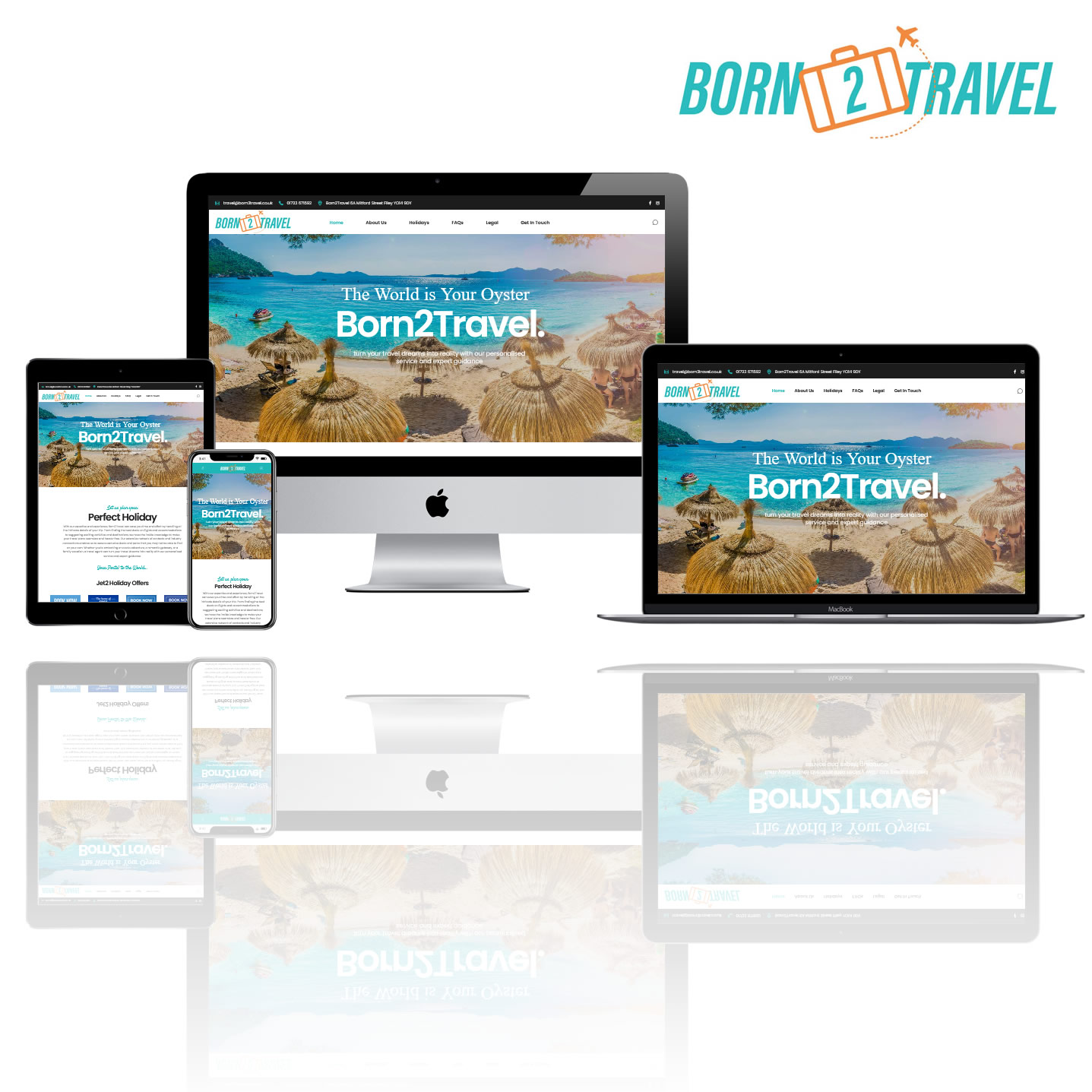 born2 travel web design skipton