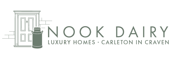 nook dairy - luxury homes logo design