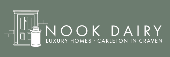 nook dairy - luxury homes logo design