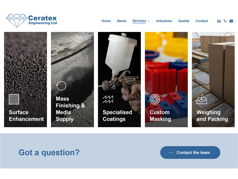 ceratex engineering services website design ceratex engineering services website design